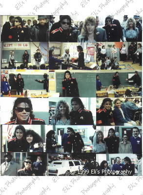Collage of all photos taken Feb. 7, 1989 of Michael Jackson