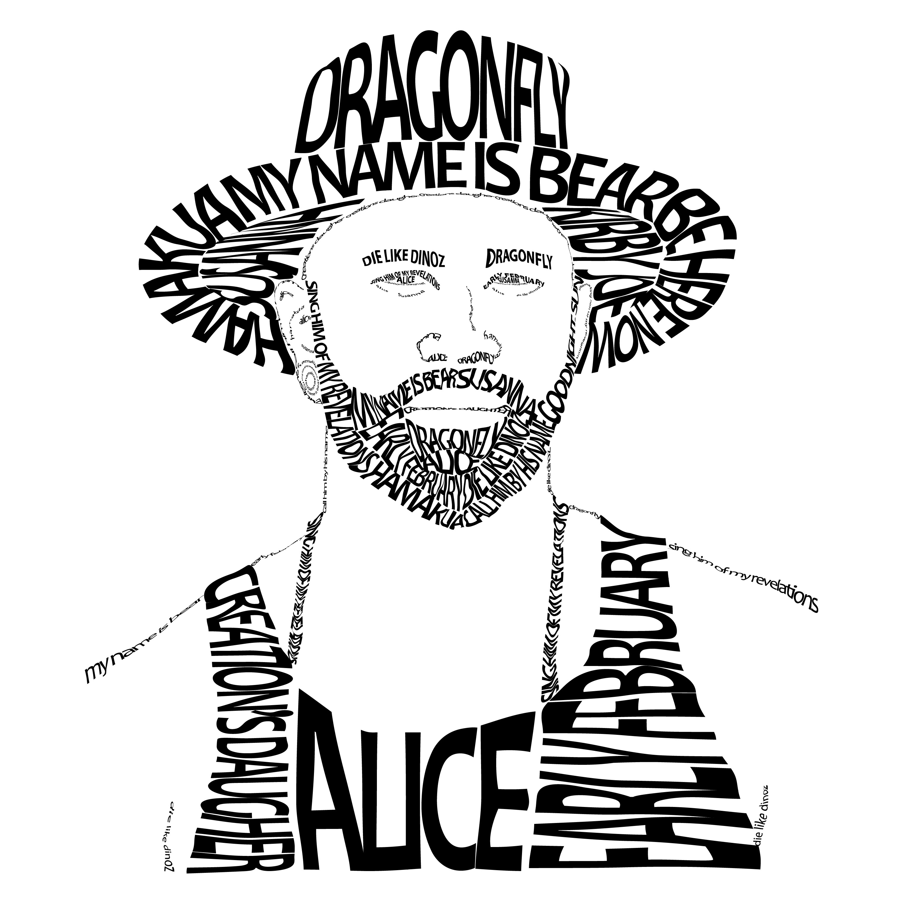 Nahko Typographical Portrait