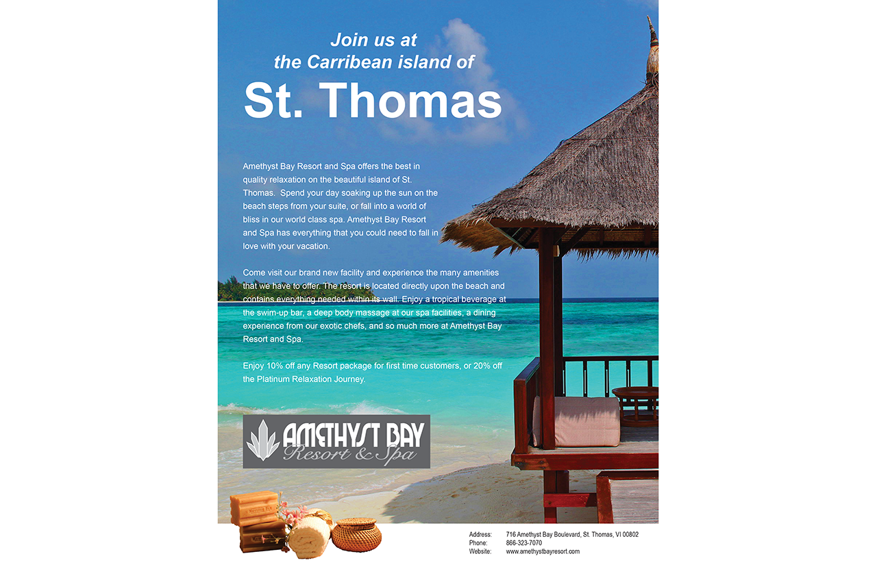Amethyst Bay Magazine Advertisement