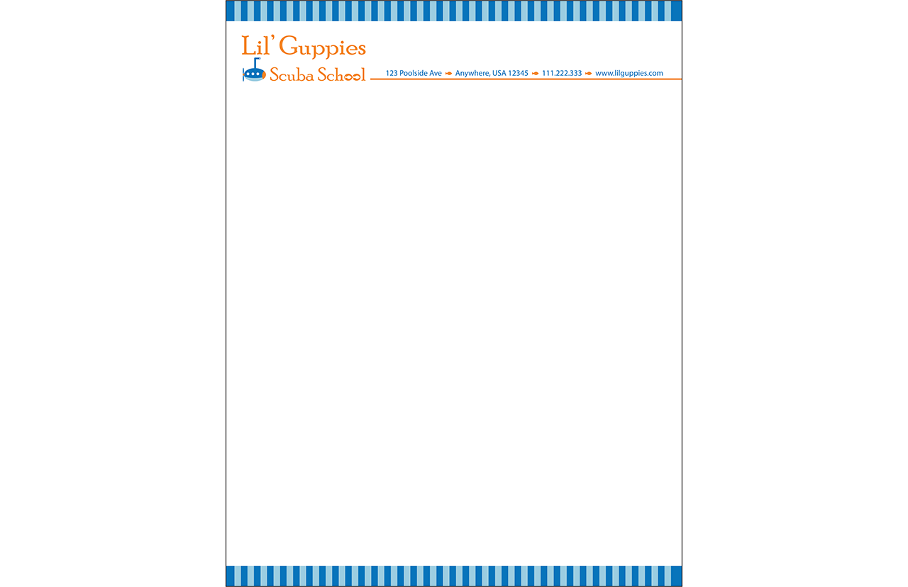 Lil Guppies Letterhead