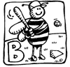 the letter B