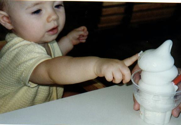 First ice cream cone!