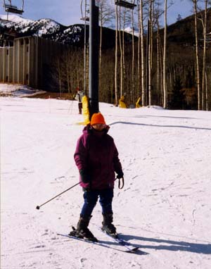 Ellen on skis 