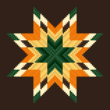 green, orange, gold blazing star