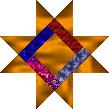 red, blue, copper block