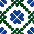 blue hearts and green circles