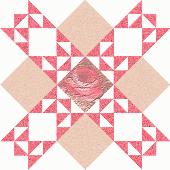 pink, white, beige block