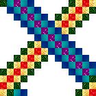 multi latticed irish chain block