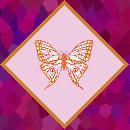pink, lavender, gold block