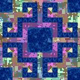 blue and multi block