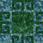 aqua multi and green block