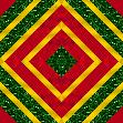 red, green, gold block