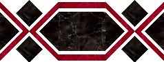 red, white, black block