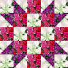 pink, violet, white block