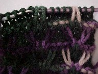 gull check stitch after four rows