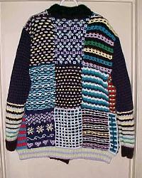patchwork jacket back