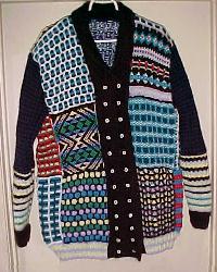 patchwork jacket front