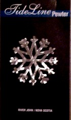 pewter snowflake pin