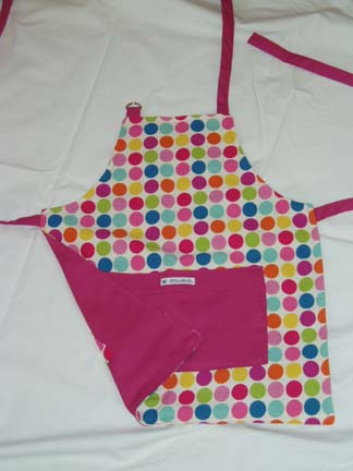 Polka Dot/Hot Pink Apron