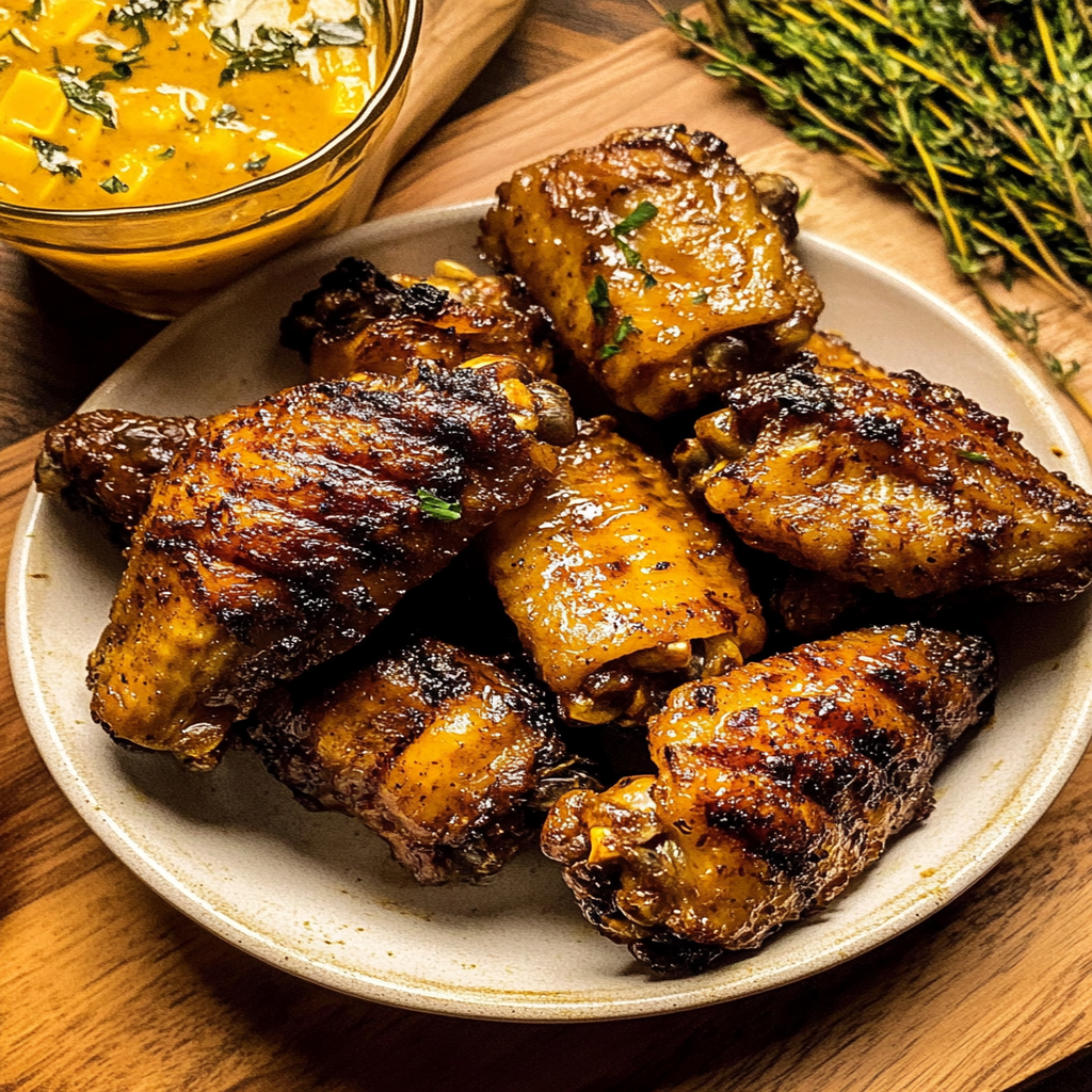 Charred jerk chicken