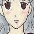 Silver-haired girl sitting alone.