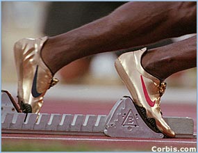 Michael Johnsons famous gold spikes