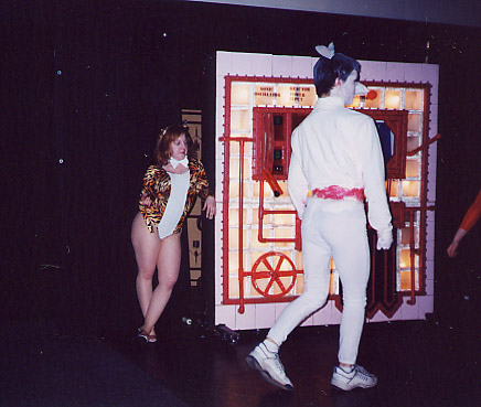 They're gonna play cat and mouse. Get it? Cat and mouse? Ha! I kill me!