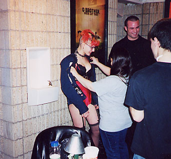 Janine prepares to commit a felony...