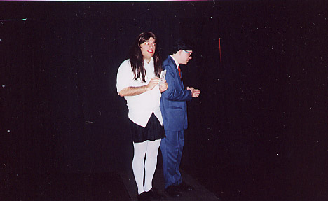 A disturbing aside:  in this shot, Frankie looks a _teensie_ bit like Yours Truly.  Poor guy.