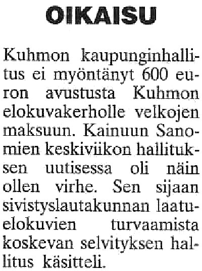 Kainuun Sanomat 5.9.2002