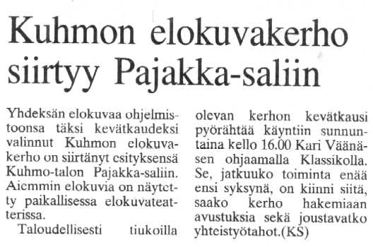Kainuun Sanomat 18.1.2002