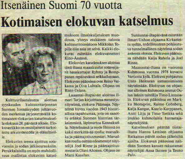 Kuhmolainen 28.8.1987
