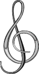 steel trebble cleff image