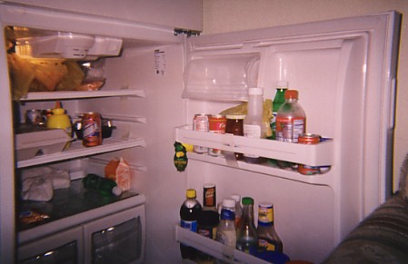 This was the fridge at Barnes and Noble.&nbsp; Notice the can of 'Bubba' cola.&nbsp; that was mine