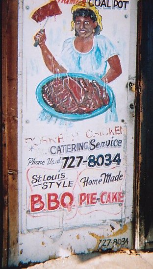 As I took this photo, I could smell the BBQ cooking and it was sooooo good.