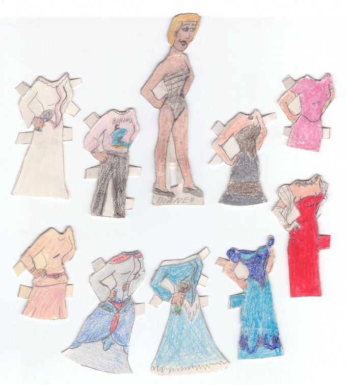 crayons and pencil--I made these when I was 11 years old