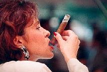"Smokin' Cigars" . Les Halles . Bastille Day 14jul97 . EXB Protest Photo