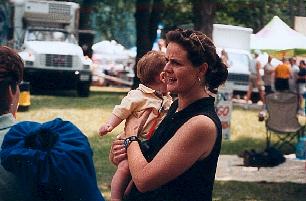 "Holding On" . Baltimore GLBT Pride . 16jun02 . EXB Protest Photo