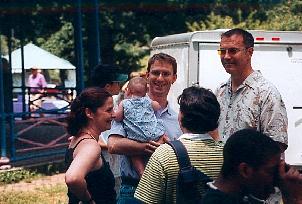 "Holding On" . Baltimore GLBT Pride . 16jun02 . EXB Protest Photo