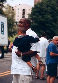 "Holding On" . Baltimore GLBT Pride . 16jun02 . EXB Protest Photo