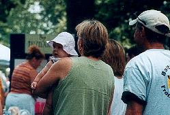 "Holding On" . Baltimore GLBT Pride . 16jun02 . EXB Photo Essay