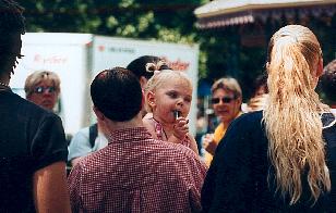 "Holding On" . Baltimore GLBT Pride . 16jun02 . EXB Protest Photo