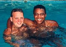 "Vernon & Friend" 4jul93 . EXB Protest Photo
