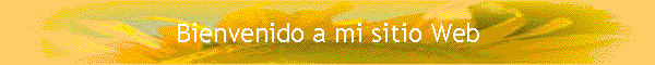 Bienvenido a mi sitio Web