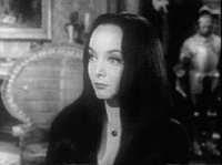 Carolyn as Morticia in The Addams Family