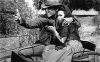 Elvis and Dolores del Rio in Flaming Star