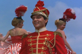 Elvis sings When the Saints Go Marching In/Down By the Riverside in Frankie and Johnny