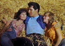 Pamela Austin (right) with Elvis and Yvonne Craig in Kissin' Cousins