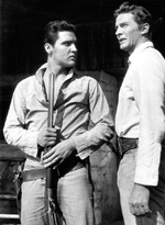 Elvis and Steve Forrest in Flaming Star