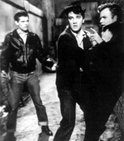 Elvis with Vic Morrow (right) in King Creole (1958)